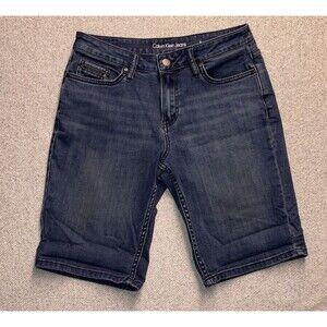 Calvin Klein Jeans "City Short" Mid-Rise Denim Shorts - Women’s Size 6